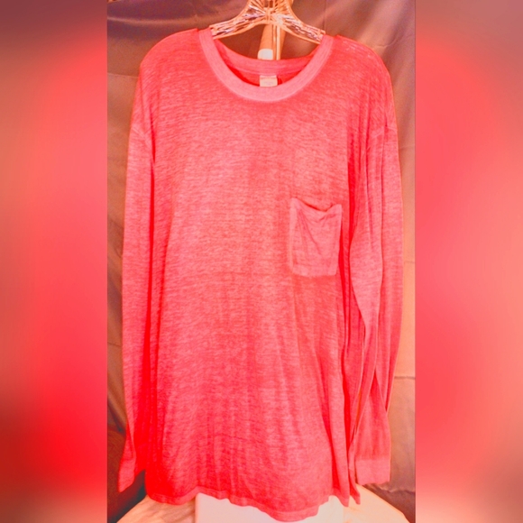 No boundaries light weight melon long sleeve plus shirt - Picture 1 of 1